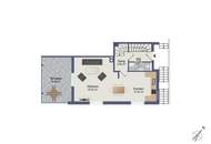 Kernsaniert und schlüsselfertig: Maisonette-Wohnung mit Garage und Garten