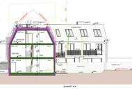 Bewilligtes Bauprojekt mit 4 Häusern