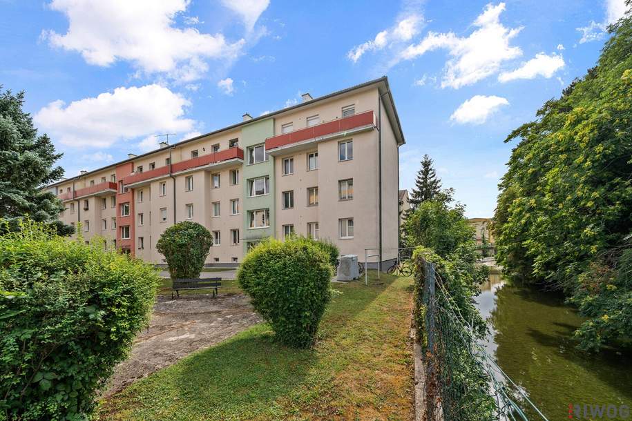 Zentrale und hochwertig Sanierte 1-Zimmer-Wohnung mit SÜD-WEST-Terrasse und Grünblick in gepfegter Anlage, Wohnung-kauf, 199.000,€, 2500 Baden