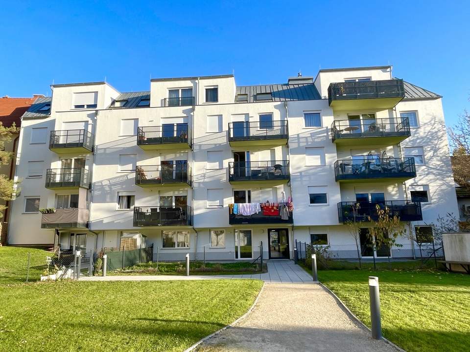 Wohnen in Floridsdorf – 3-Zimmer-Wohnung mit Terrasse und Garten, sowie Garagenplatz Nähe Shopping City Nord &amp; Klink Floridsdorf