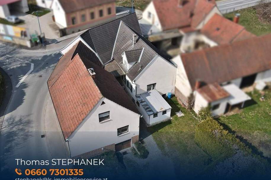 Ehemaliges Wirtshaus mit Wohnhaus, Nebengebäude und großem Grundstück in Stegersbach, Haus-kauf, 260.000,€, 7551 Güssing