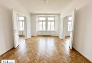 Lichtdurchflutet, renoviert und großzügig geschnitten - Elegante 4-Zimmer-Altbauwohnung mit Weitblick - in Top-Lage des 4. Bezirks beim Wiener Hauptbahnhof