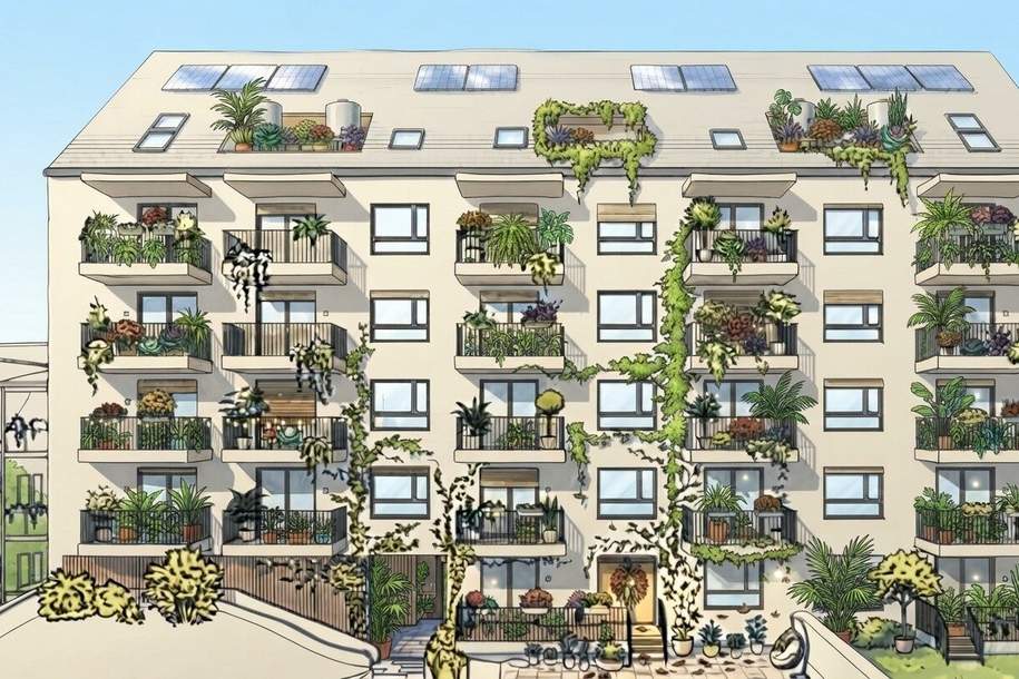 GRAZ - Gries: Leben beim Augarten - zentral auf 38m² Top Erstbezug im 1.OG - Für Anleger und Endverbraucher, Wohnung-kauf, 184.060,€, 8020 Graz(Stadt)