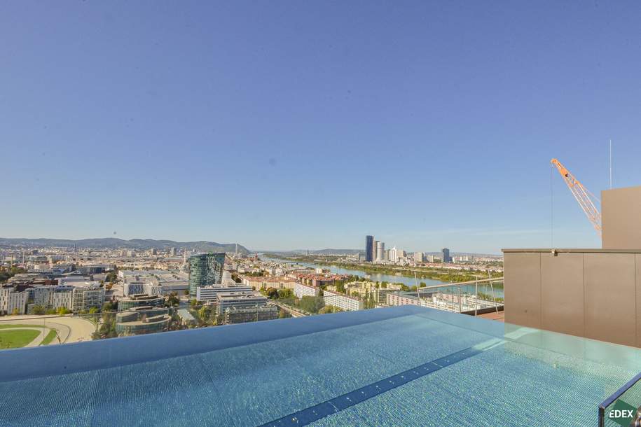 Newly built dreamlike Apartment with Large Balcony and Panoramic Views | GRÜNBLICK, Wohnung-miete, 1.599,00,€, 1020 Wien 2., Leopoldstadt