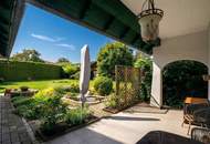 Sommer im eigenen Garten mit Pool, Kaminfeuer im Winter – ein Haus fürs ganze Jahr
