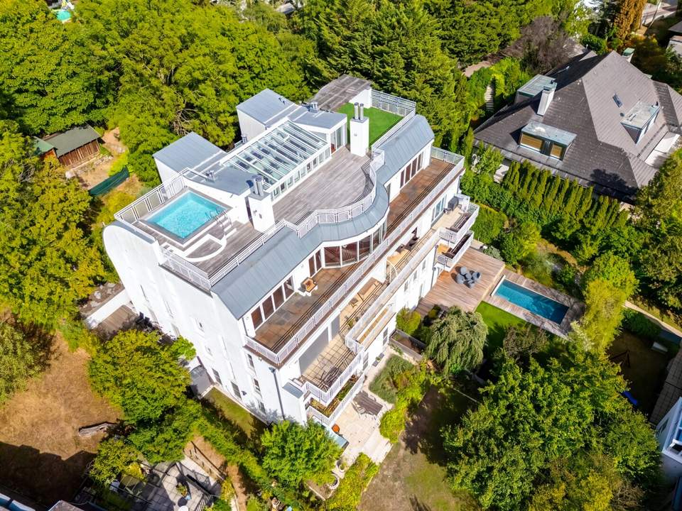 Exklusives Penthouse mit Pool, Dachterrasse, Panoramablick über Wien &amp; 2 Tiefgaragenstellplätze
