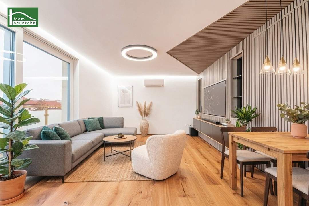 Wohnen auf höchstem Niveau: Moderne Dachgeschosswohnung inkl. Einbauküche, Klimaanlage und Terrasse!