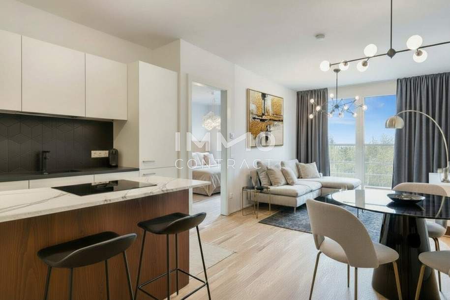 Perfekt aufgeteilte 3-Zimmer-Balkonwohnung in Hofruhelage – provisionsfreier Erstbezug nahe Alte Donau, Wohnung-kauf, 259.500,€, 1210 Wien 22., Donaustadt