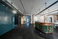 Topmodernes, loftartiges Open Space Büro auf zwei Ebenen mit Terrasse im Telegraf 7 zu mieten