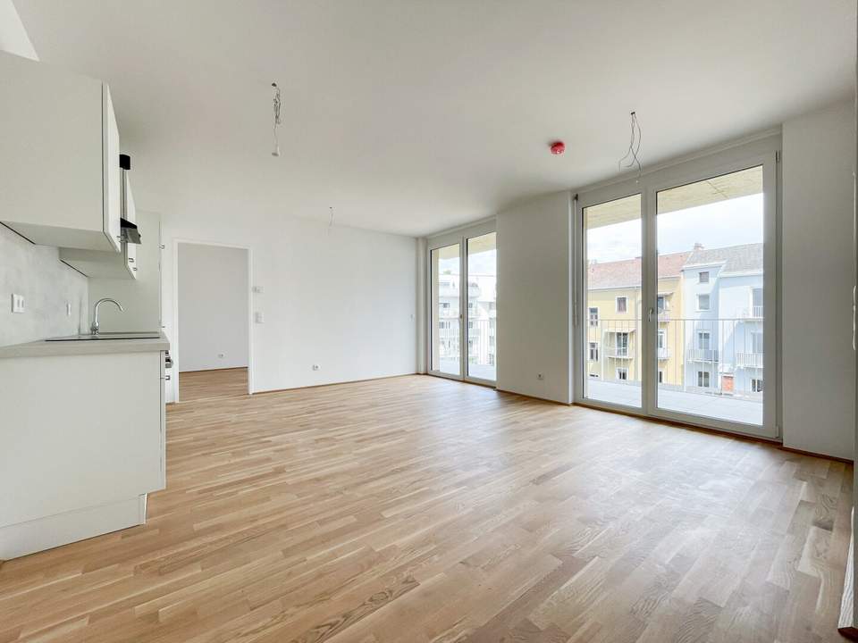 Stilvolle 2-Zimmer-Wohnung mit großem Balkon Nähe Augarten & Zentrum