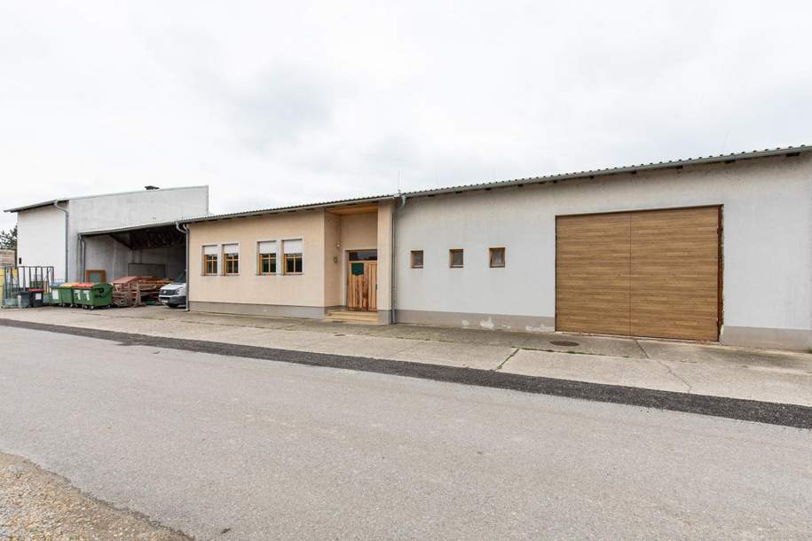 Startklar: Halle mit Büro – Für Werkstatt, Lager, Produktion, Gewerbeobjekt-kauf, 480.000,€, 7151 Neusiedl am See