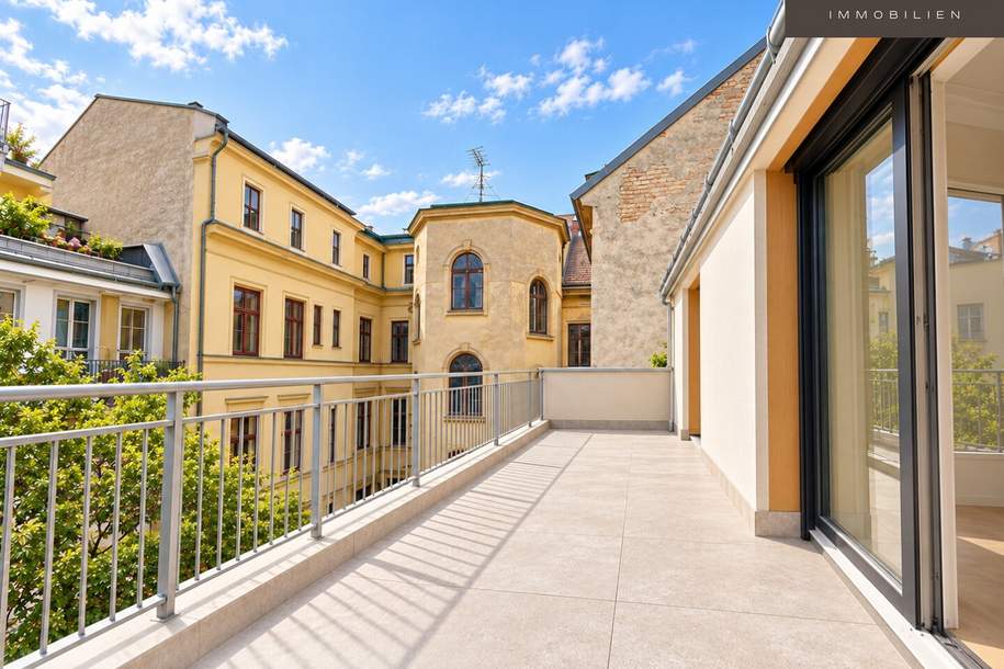 1070 WIEN | 2 ZIMMER | MORGENSONNE | WUNDERSCHÖNER ERSTBEZUG IM DACHGESCHOSS | AB 01.01.2027, Wohnung-miete, 1.449,00,€, 1070 Wien 7., Neubau