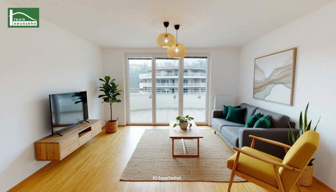 Moderne 3-Zimmer-Wohnung mit großzügigen Balkon - Wohnen in der Green City!