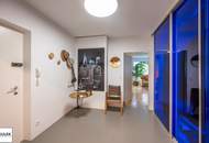 Architektenwohnung in Gersthof – 3 Zimmer im 1. Stock mit eigenem Garten, Terrasse und Loggia, Lift, offener Kamin, hochwertigster Ausstattung