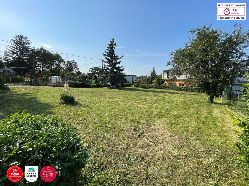 677 m² Eigengrund im Kleingarten-Paradies an der Donau vor den Toren Wiens