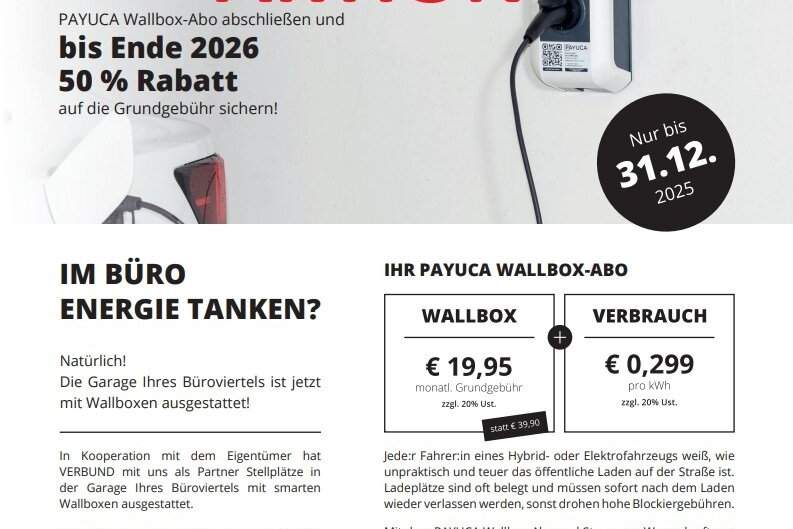 *AKTION BIS JAHRESENDE* GARAGENPLÄTZE MIT E-LADESTATION!!!, Kleinobjekte-miete, 96,00,€, 1210 Wien 21., Floridsdorf