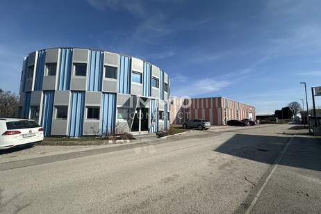 Industriehalle im Gewerbepark Sierndorf – 1.637 m² | Meisterkojen | Deckenkran | 30 Min. Wien, Gewerbeobjekt-miete, 9.559,88,€, 2011 Korneuburg