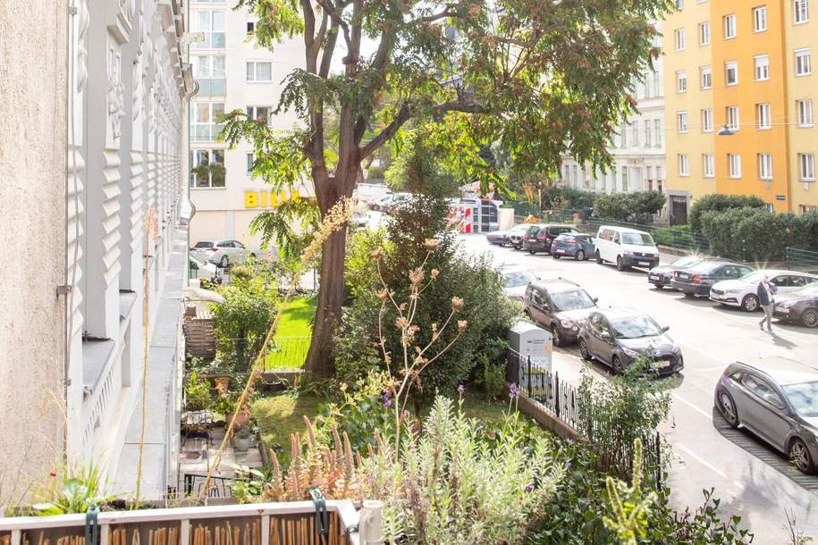 Vorgarten: Gemütliche Balkonwohnung + Idealer Grundriss + Sonniges Wohnzimmer + Teilbar auf 2-3 Zimmer, Wohnung-kauf, 330.000,€, 1200 Wien 20., Brigittenau