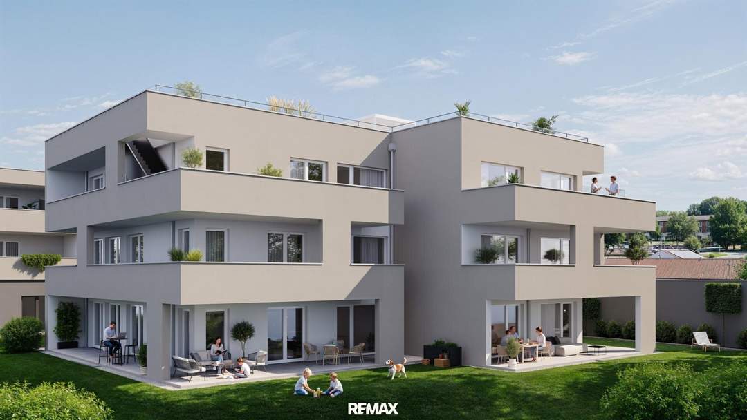 3-Zimmer-Gartenwohnung mit großzügiger Terrasse und weitläufigem Grün!