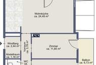 3-Zimmer-Wohnung mit 2 Balkonen in Lehen