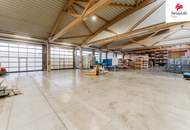 Produktionshalle/Lagerhalle in ausgezeichneter Lage, direkt an der Autobahn mit sichtbarer Werbefläche