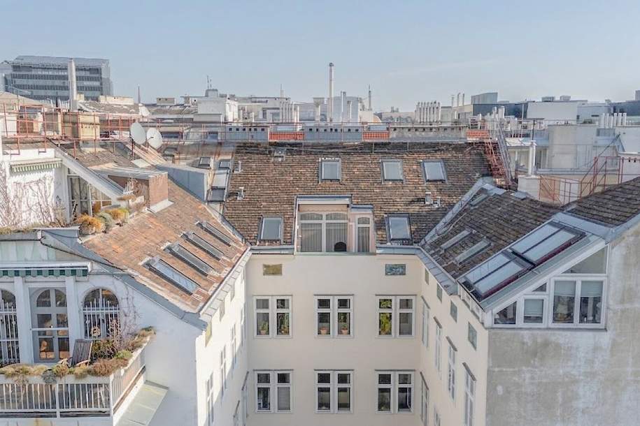 *** Ihre Stadt-Oase über den Dächern *** – Maisonette mit Outdoor-Feeling &amp; Garage am Naschmarkt, Wohnung-kauf, 745.000,€, 1060 Wien 6., Mariahilf