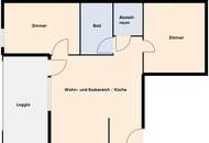 Investoren aufgepasst: Moderne 3-Zimmer-Neubauwohnung mit Teilmöbilierung und Loggia