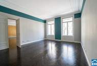 Prachtvolle Altbauwohnung in Wiener Bestlage mit Blick auf die französische Botschaft