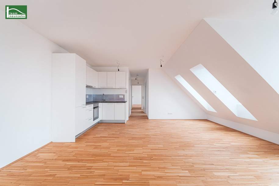 Charmante 3-Zimmer-Dachgeschosswohnung mit großzügiger privater Dachterrasse in der Larischgasse 2, Wohnung-miete, 1.449,00,€, 1220 Wien 22., Donaustadt