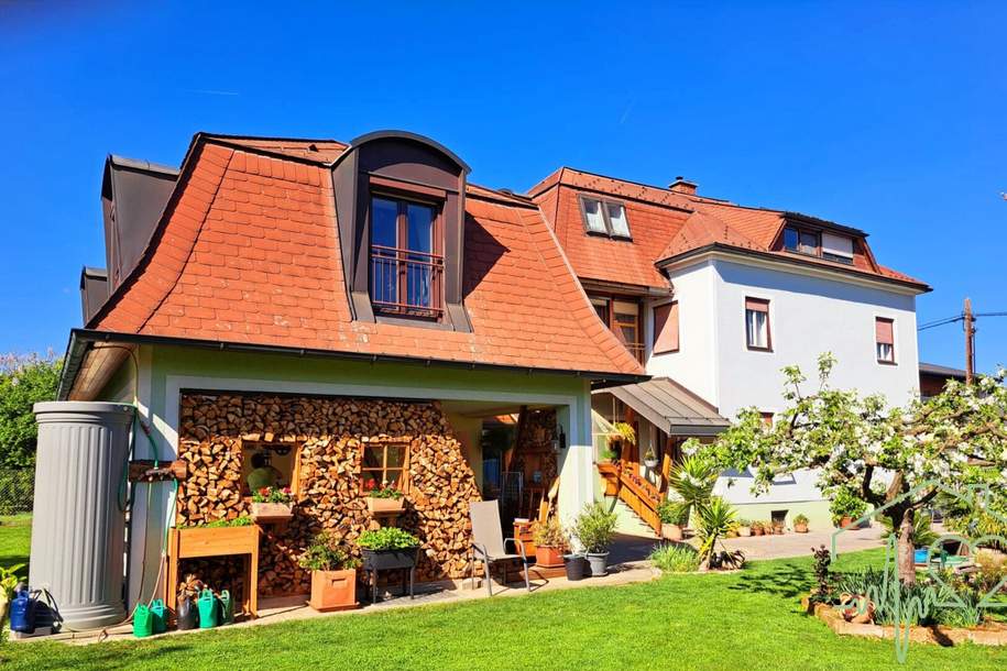 Charmantes Mehrfamilienhaus in Graz-Wetzelsdorf mit großzügigem Wohnraum und 2 Garagen in begehrter Wohngegend!, Haus-kauf, 698.500,€, 8053 Graz(Stadt)