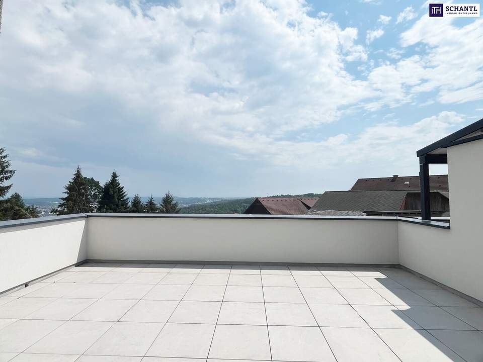 Hausgefühl auf zwei Ebenen mit sonnigen Terrassen und traumhaftem Weitblick