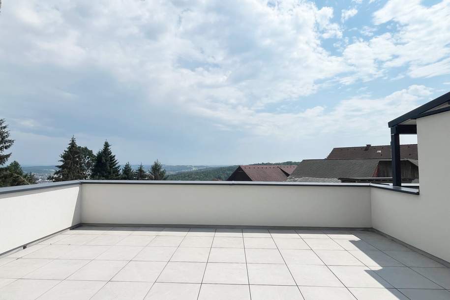 Hausgefühl auf zwei Ebenen mit sonnigen Terrassen und traumhaftem Weitblick, Wohnung-kauf, 330.356,€, 8160 Weiz