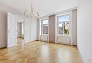 In Bestlage nahe Karmelitermarkt: Zentral begehbare Maisonette-Altbauwohnung in sehr gepflegtem Zustand und freiem Blick