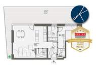 Luxuriöse 2 Zimmer Dachgeschoßwohnung als Erstbezug im Seepark Oggau! PROVISIONSFREI für den Käufer!