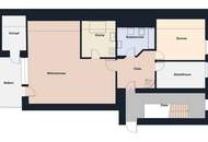 Zweistöckige Dachgeschosswohnung mit 5 Zimmern