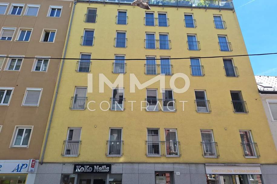 Ideale 2- Zimmer Wohnung mit großem Balkon - Bismarckstraße 16 - Top 4, Wohnung-miete, 897,73,€, 4020 Linz(Stadt)