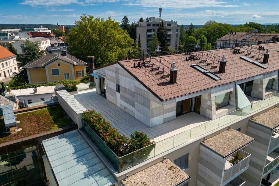 Über den Dächern von Leibnitz - Exklusives Penthouse auf zwei Ebenen mit gigantischer Panoramaterrasse und direktem Blick auf Schloss Seggau!, Wohnung-kauf, 799.000,€, 8430 Leibnitz