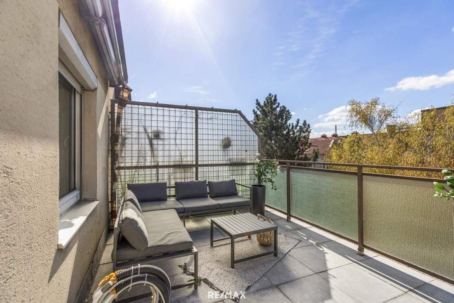 Erstbezug DG-Wohnung, 2 Terrassen, ruhig gelegen, Garage möglich., Wohnung-miete, 1.889,86,€, 1120 Wien 12., Meidling