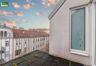 Nähe U1 Reumannplatz &amp; Antonspark - Charmante 3-Zimmer-Dachgeschosswohnung mit Terrasse in ruhiger Hoflage