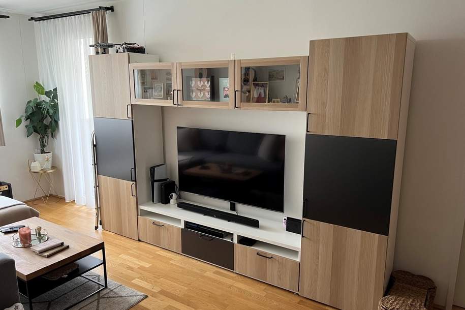 Neubauwohnung mit Loggia / Deckenkühlung / 1.OG / ABLÖSE MÖGLICH / AB SEPTEMBER!, Wohnung-miete, 1.127,66,€, 1110 Wien 22., Donaustadt