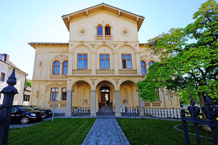 Historische Villa ALMEROTH im Stadtzentrum- Wohnen auf 250 m2 im OG plus 4 Untermieter, Haus-kauf, 4400 Steyr(Stadt)