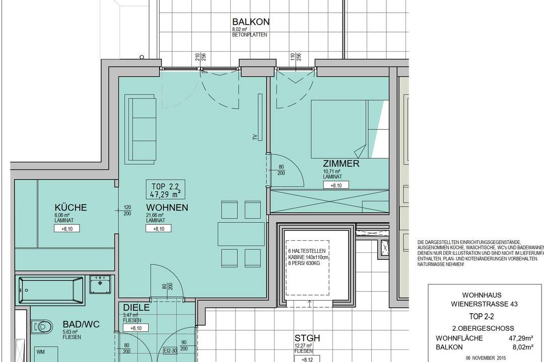 Ideale 2 Zimmerwohnung in der Wiener Straße nahe dem Zentrum von Linz