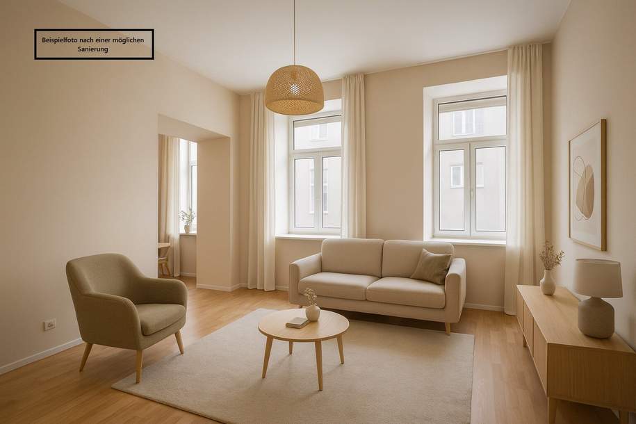 ++NEU++ Für Bastler: 2-Zimmer Altbau-Wohnung (sanierungsbedürftig) - gut adaptierbarer Grundriss, Wohnung-kauf, 89.000,€, 1120 Wien 12., Meidling
