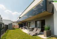 Neubau-Wohnung mit 3 Zimmern, 90 m² Garten und 2 Parkplätzen in moderner Siedlung in Wasendorf