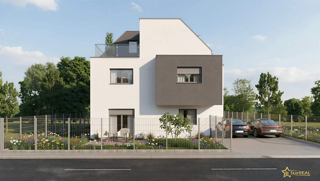 KARL-BENZ-WEG! OPTIMALE SÜD-WEST AUSRICHTUNG. 200 m² NFL. 6 Zimmer. 98 m² GARTEN! PREMIUM ZIEGELHAUS MIT KELLER. PROVISIONSFREI für den Käufer.