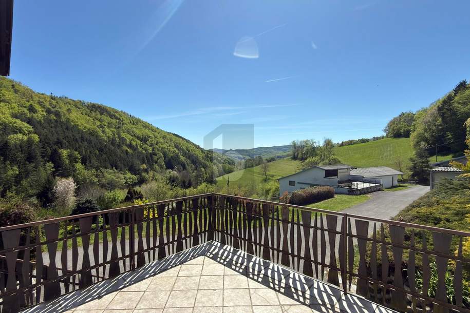 EINZELLAGE IM GRÜNEN MIT HERRLICHEM PANORAMA UND 2 GROSSEN NEBENGEBÄUDEN, Haus-kauf, 2803 Wiener Neustadt(Land)
