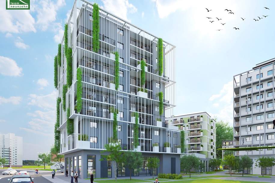 Erstbezug nahe der Alten Donau – Moderne 2-Zimmer-Wohnung mit großzügigem Balkon in 1210 Wien, Wohnung-miete, 949,00,€, 1210 Wien 22., Donaustadt