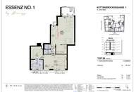 ESSENZ NO. 1 - Großzügiger Erstbezug im 1. DG mit 70 m² + Aussicht | 5,5 m² Balkon, 2 Zimmer