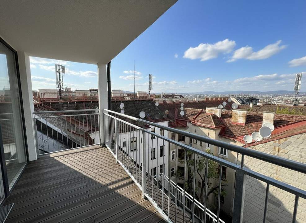 Penthouse über den Dächern Wiens – Maisonette mit Panoramablick in U-Bahn naher Lage! Balkon und Terrasse!