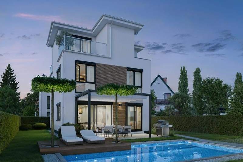 Luxuriöses Einfamilienhaus mit Homelift nahe der Alten Donau – auf Eigengrund!, Haus-kauf, 2.545.900,€, 1210 Wien 21., Floridsdorf